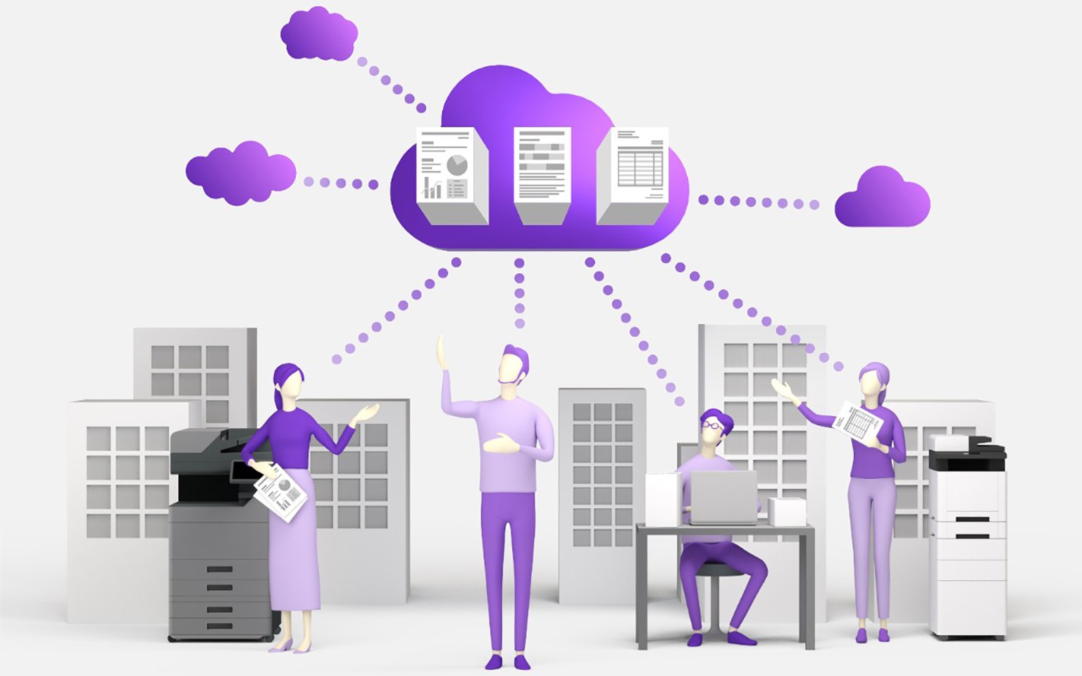 Kyocera Cloud Print and Scan - Manage costs, ensure security | Kyocera Document America : Manage the costs of your print environment and ensure the security of your documents from the cloud.